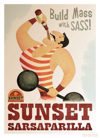 Fallout Art Print Sunset Sarsaparilla Limited Edition 42 x 30 cm