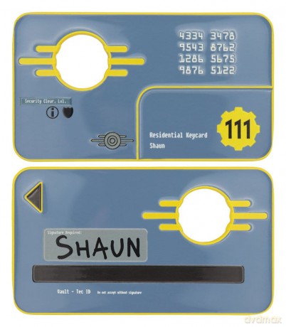Fallout Replica Security Keycard Vault 111 Limited Edition 11 cm [FIGURKA]