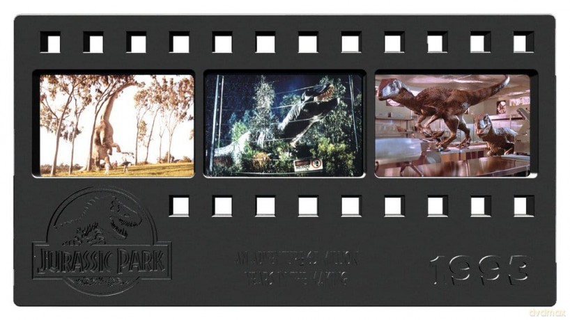 Jurassic Park Ingot Metal Film Strip Collectible 12 cm [FIGURKA]
