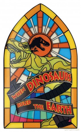 Jurassic Park Ingot Stained Glass Style Metal 11 cm [FIGURKA]