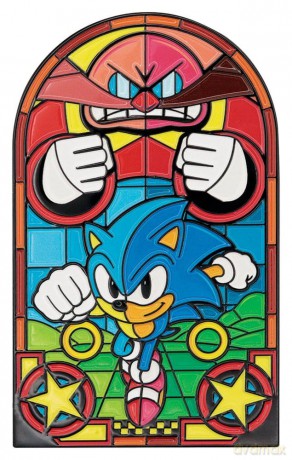 Sonic The Hedgehog Ingot Stained Glass Window Style 60 cm [FIGURKA]