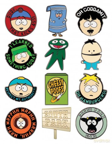 South Park Mystery Pin Badges