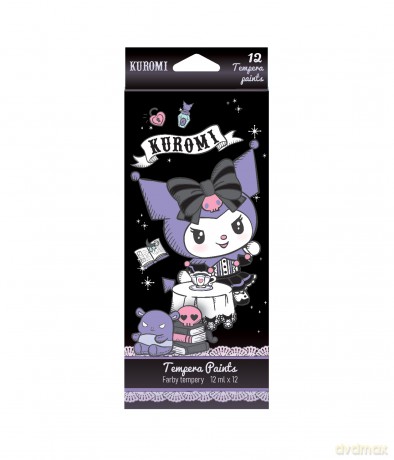 Farby tempera w tubie Kuromi 12 ml. x 12 kolorów