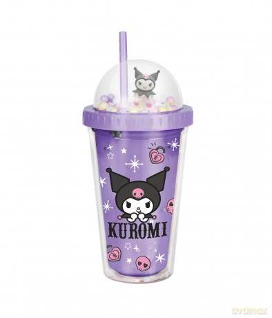 Kubek 450ml z rurką Kuromi