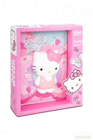 Notes B6 100k.Hello Kitty Pink Squishy 3D wzór 3