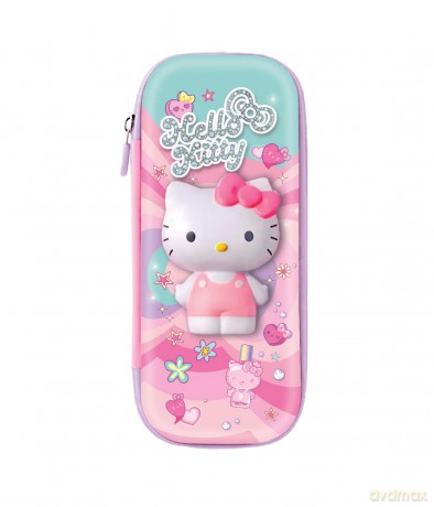Piórnik Hello Kitty Evasquishy 3D wzór 3 Pink