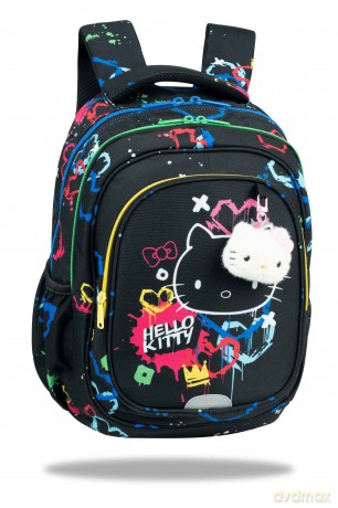 Plecak młodzieżowy Hello Kitty Fast Black Neon