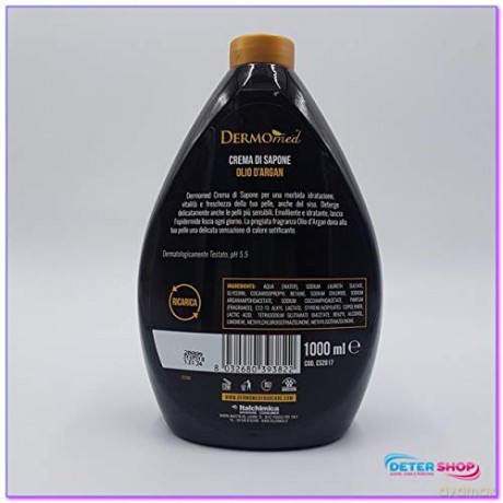 DERMOMED Mydło w płynie 1000 ml zapas ARGAN