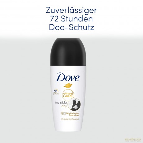 DOVE ROLL-ON 50 ml Advenced Care Invisible Dry