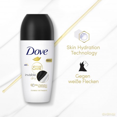 DOVE ROLL-ON 50 ml Advenced Care Invisible Dry