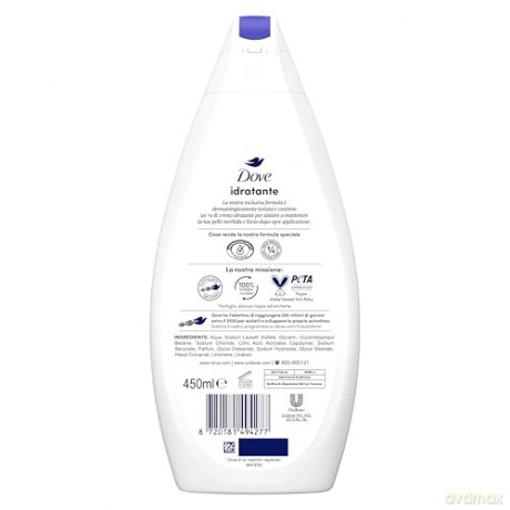 DOVE ŻEL pod prysznic 450 ml Idratante