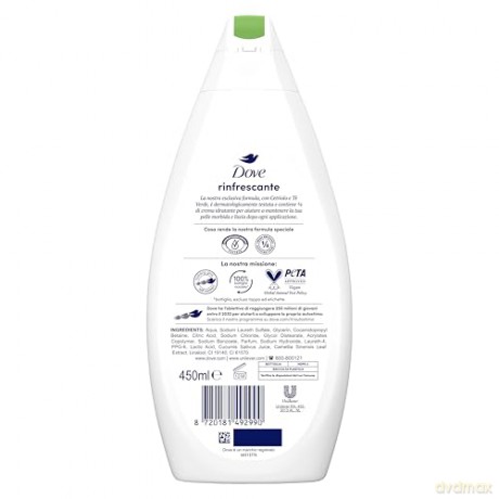 DOVE ŻEL pod prysznic 450 ml Rinfrescante