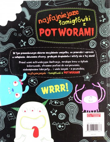Najfajniejsze łamigłówki z potworami [KSIĄŻKA]