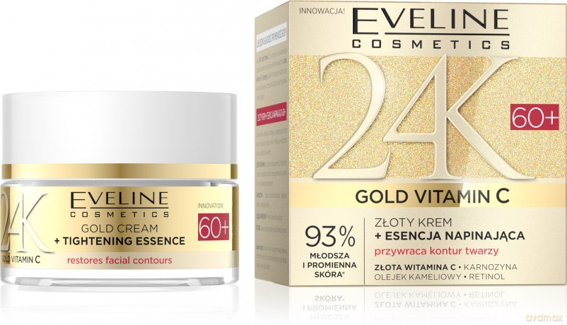 EVELINE 24K Gold&Vit C Krem 60+ dzień/noc 50 ml