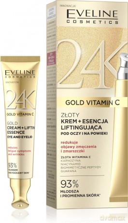 EVELINE 24K Gold&Vit C Krem p/oczy 15ml