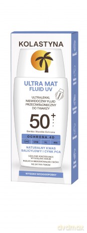 KOLASTYNA Ultra Mat SPF50+ Ultralekki fluid przeciwsłoneczny do twarzy 40 ml