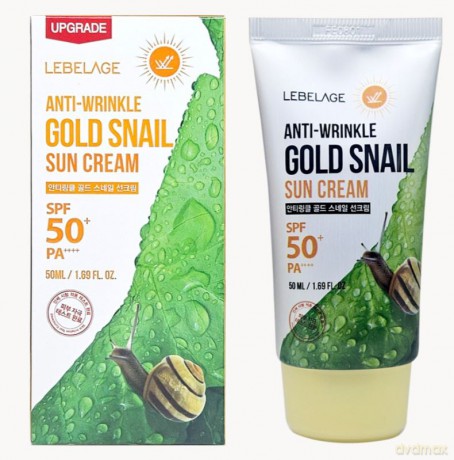 LEBELAGE Krem d/tw. SPF 50+ GOLD SNAIL 50 ml