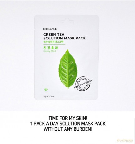 LEBELAGE Maseczka w płachcie GREEN TEA SOLUTION