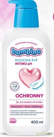 NIVEA BAMBINO RODZINA Intymna Żel 400 ml Żurawina
