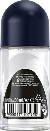 NIVEA DEO Roll-on męski B&W EPIC NIGHT