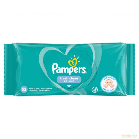 P&G PAMPERS Chusteczki nawilżane 52szt Fresh Clean