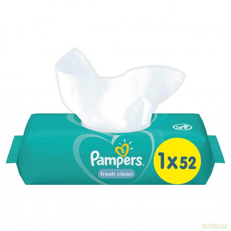 P&G PAMPERS Chusteczki nawilżane 52szt Fresh Clean