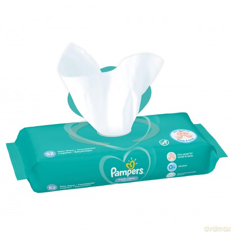 P&G PAMPERS Chusteczki nawilżane 52szt Fresh Clean