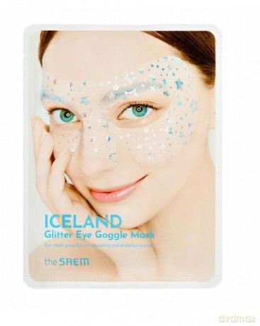 SAEM ICELAND Glitter Maska w płachcie ok.oczu 1szt