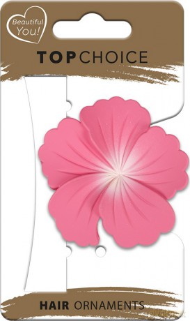TOP CHOICE Klamra do włosów Hibiscus 1 szt. - mix kolorów