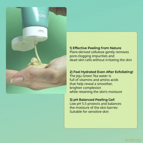 YADAH Green Tea Pure Żel peelingujący 100 ml