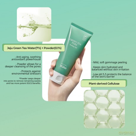 YADAH Green Tea Pure Żel peelingujący 100 ml