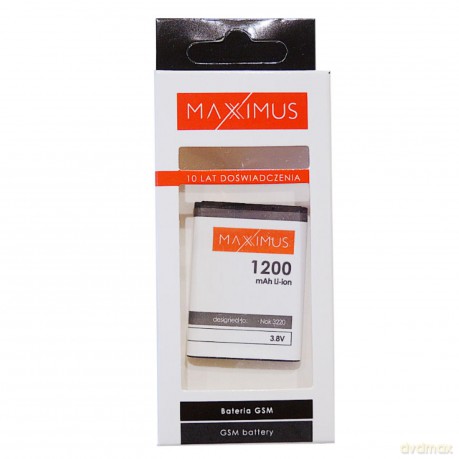 Bateria MAXXIMUS do NOKIA 3220, 5140, N80, 5200, 5300 1200mAh