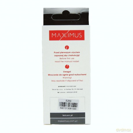 Bateria MAXXIMUS do SAMSUNGA E250 1000mAh