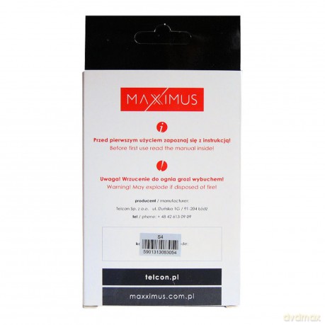 Bateria MAXXIMUS do SAMSUNGA i9500 S4 2700mAh