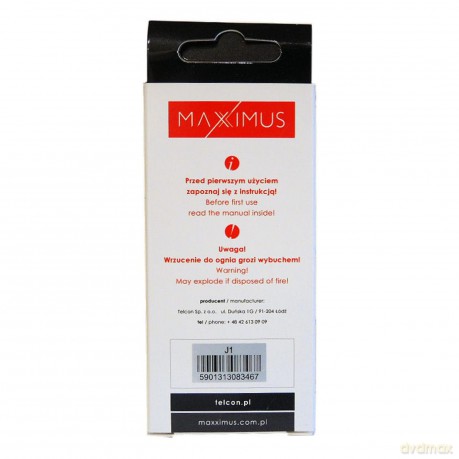 Bateria MAXXIMUS do SAMSUNGA J100 1950mAh