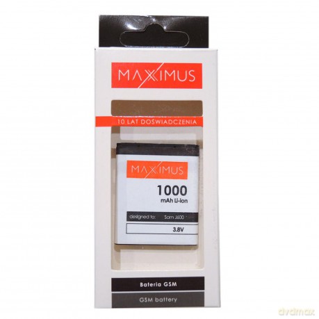 Bateria MAXXIMUS do SAMSUNGA J600, M600, S8300, C3050, B3310, S7350 1000mAh