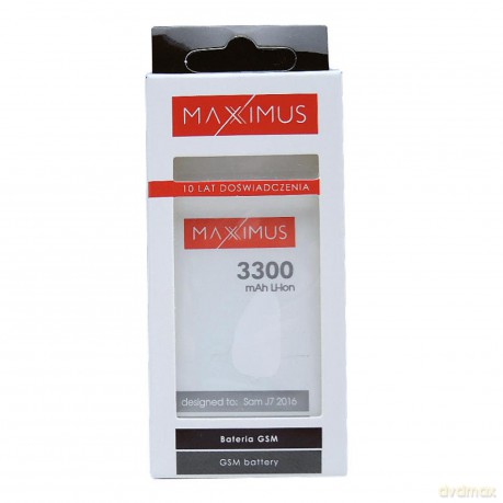 Bateria MAXXIMUS do SAMSUNGA J710 J7 2016 3300 mAh