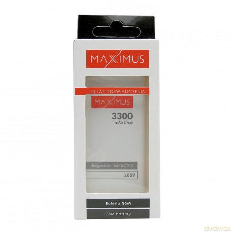 Bateria MAXXIMUS do SAMSUNGA Note 4 3300mAh
