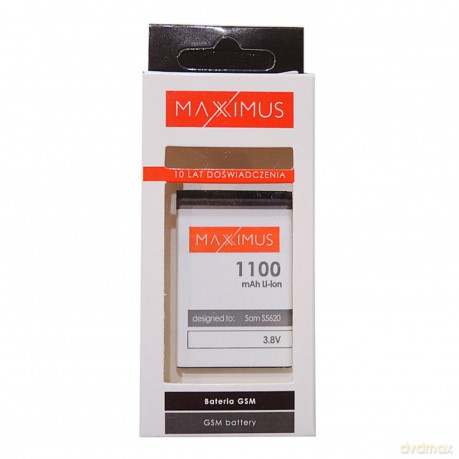 Bateria MAXXIMUS do SAMSUNGA S5620, L700, S3650, B3410, S7070, S5610 1100mAh