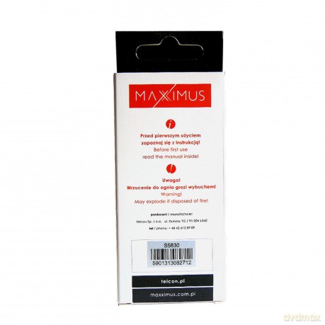 Bateria MAXXIMUS do SAMSUNGA S5830 Ace 1600mAh