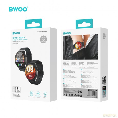 BWOO smartwatch WA-10 1,32 AMOLED czarny"