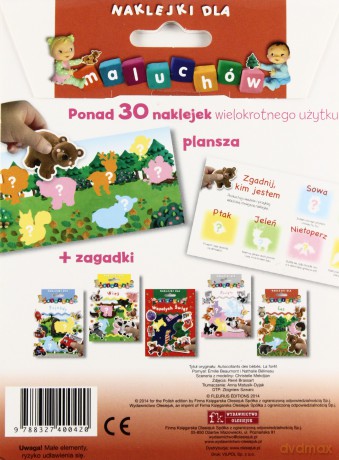 Naklejki dla maluchów. Las (koperta) [KSIĄŻKA]