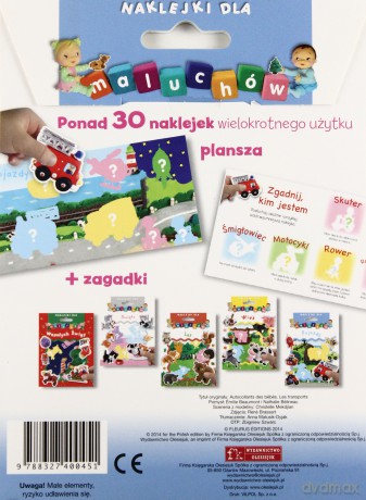 Naklejki dla maluchów. Pojazdy (koperta) [KSIĄŻKA]