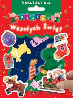 Naklejki dla maluchów. Wesołych Świąt (koperta) [KSIĄŻKA]