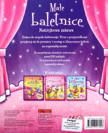 Naklejkowa zabawa. 100 naklejek Małe Baletnice [KSIĄŻKA]