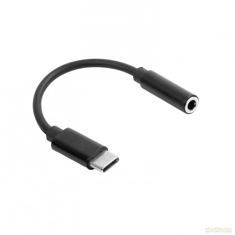 Maxlife adapter audio MXJC-02 jack 3,5 mm - USB-C czarny