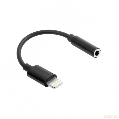 Maxlife adapter audio MXJL-02 jack 3,5 mm - Lightning czarny