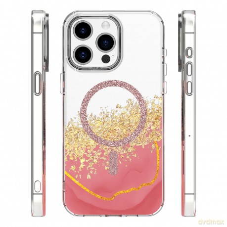 Nakładka Epoxy Mag do iPhone 14 Pro 6,1" różowa