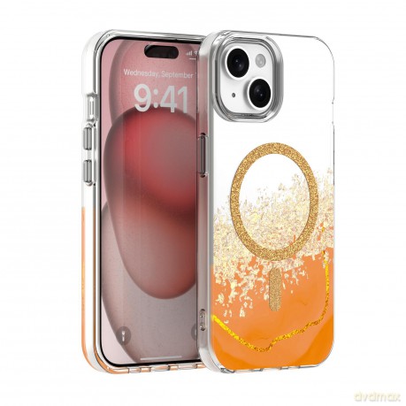 Nakładka Epoxy Mag do iPhone 15 6,1" pomarańczowa