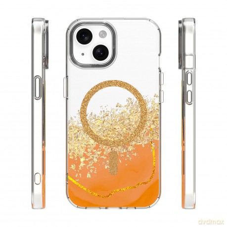 Nakładka Epoxy Mag do iPhone 15 6,1" pomarańczowa